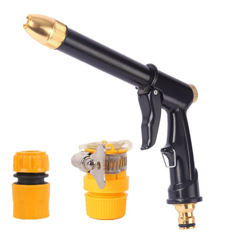 【京選優品】洗車水槍頭大全多功能花灑水槍長桿高壓水槍園林澆花花灑軟管噴頭 長桿聚壓水炮 4分水管通水接+水龍頭接頭